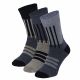 Badstof sokken casual - Multi Blauw (3-Pak)