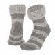 Wollen sokken dames - Stripes - Licht Grijs - Antislip