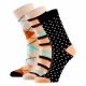 Bamboe dames sokken fashion - Multi Beige - (6-Pak)