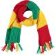 Limburg Sjaal gebreid rood-geel-groen one size