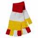 Oeteldonk Vingerloze handschoenen- handschoenen carnaval rood/wit/geel one size