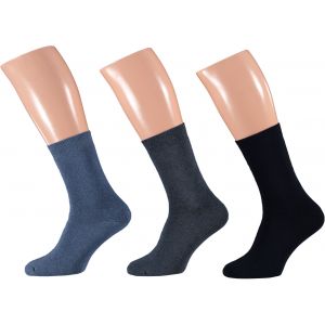 Badstof sokken unisex - Blauw (3-Pak)