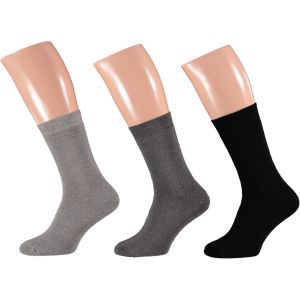 Badstof sokken unisex - Grijs (3-Pak)