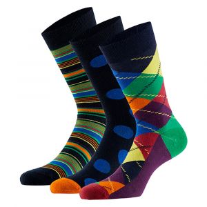 Bamboe fashion sokken met print (6-Pak)