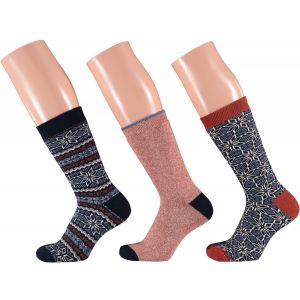 Dames sokken van badstof met motief (6-Pak)