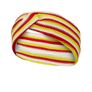 Oeteldonk Feest hoofdband- gekleurde hoofdband rood-wit-geel one size